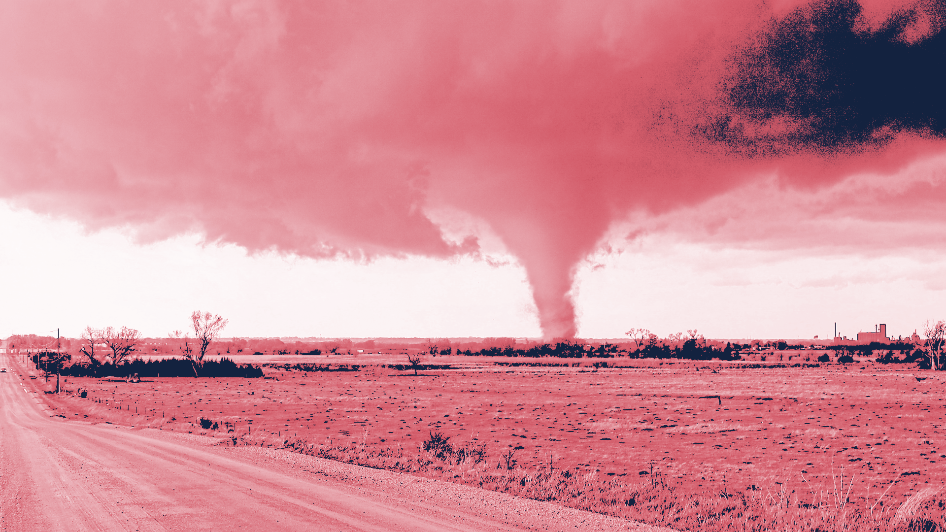 Stylized image of a tornado.